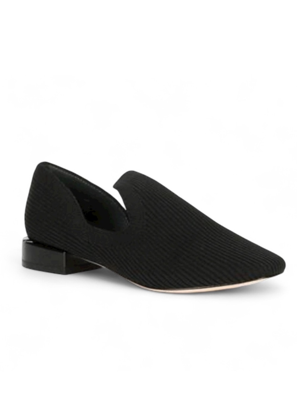 DELTAN Catalina black night D’Orsay knit leather sole slip on shoes size 9